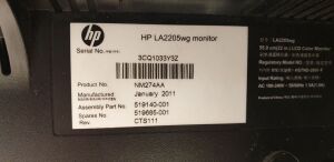 HP Compaq LA2205wg 22-inch Widescreen LCD Monitor - 3