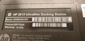 HP 2013 UltraSlim Docking Station - 2