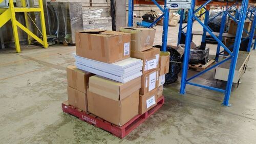Pallet of Misc. Retail Shop Fitting Supplies