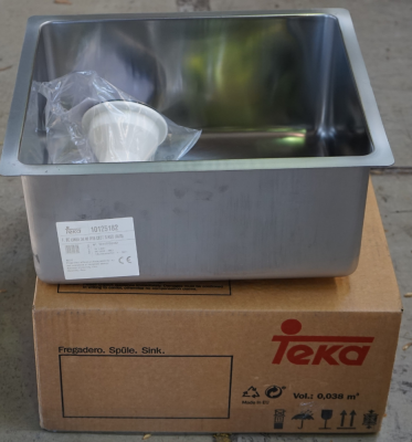 Teka Classic Max Single Bowl Sink, 40x34x19cm deep