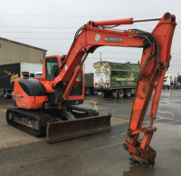 2009 Kubota KX080-3 Excavator with Bucket & Auger Package