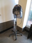 Ceriotti Glob 3000 Hair Salon Bonnet Dryer, 240 volt on adjustable height mobile stand