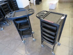 2 x Mobile Multi Drawer Work Trolley's, 420 x 370 x 920mm H - 3