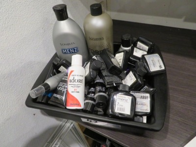 Scruples Menz assorted Hair Colours & Treatments in Tray. Approx 40 items