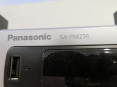 Panasonic Mini Sound System, Model: SA-PM250, AM/FM Radio, CD, USB & Bluetooth capacity, 2 x Speakers - 2