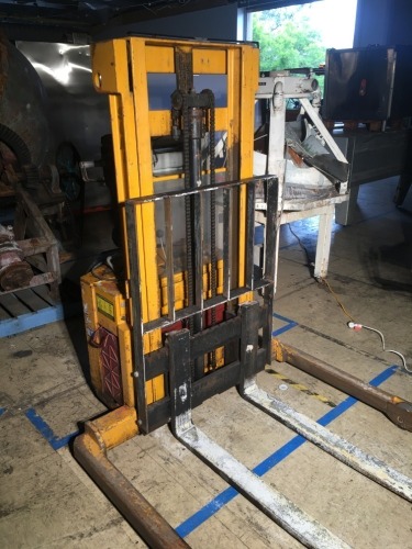 Sumi Walk Behind Stacker Forklift, 1300Kg capacity, Built in Charger