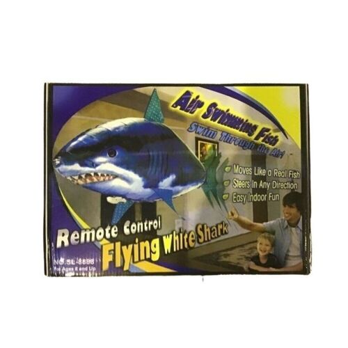 Box of 16x Air Swimming Fish Remote Control Flying White Shark