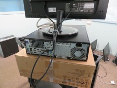 Hewlett Packard Prodesk 600 GI SSF CPU Core i5 with Viewsonic 22" Monitor VX2257-MHD, Keyboard & Mouse - 5
