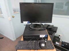Hewlett Packard Prodesk 600 GI SSF CPU Core i5 with Viewsonic 22" Monitor VX2257-MHD, Keyboard & Mouse
