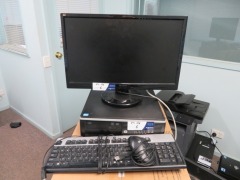 Hewlett Pakcard Compaq 6300 CPU Core i5 with Viewsonic 22" Monitor 2246M-LED, Keyboard & Mouse