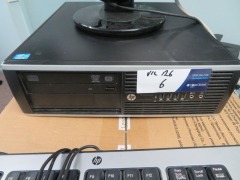Hewlett Pakcard Compaq 6300 CPU Core i5 with Viewsonic 22" Monitor 2246M-LED, Keyboard & Mouse - 2