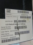Hewlett Packard Enterprise Server, Model: TPS-F015, Storage U nit with 4 SAS 600 GB Drives, 440 x 730 x 220mm H - 7