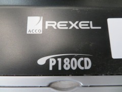 Rexel P180 CD Disc Card & Paper Shredder, 240 volt - 3