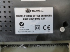 Rexel P180 CD Disc Card & Paper Shredder, 240 volt - 5