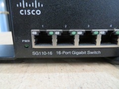 Cisco SG10-16, 16 Port Gigabit Switch, 240 volt & Cisco SG100D, 8 Port Gigabit Desktop Switch - 3