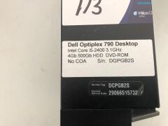Dell Optiplex 790 Desktop CPU Intel Core i5 - 2400 - 5
