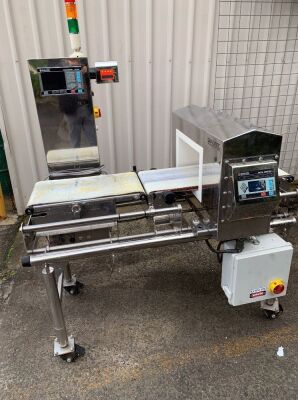 2011 Qualitec Metal Detector and Checkweigher, 3000g Weight Capacity
