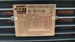 EMT Motors - Three Phase Motor - e-Drive - Type Y2AE132S2-2 - 2