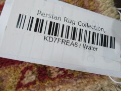 Persian Rug, KD7FREA8 Hallway Runner, Cream, Greens, Red, Floral Wool Pile Chobe Afghanistan, 3030mm L x 780mm W - 6