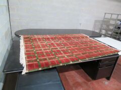 Persian Rug, KXLM39JU, Red, Green & White, Afghanistan Pure Wool Pile Gabbah, 1860mm L x 1360mm W - 2