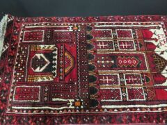 Persian Rug, KC5MONQI, Red, Orange & Cream, Afghanistan Pure Wool Pile Khal Mohammdi, 1150mm L x 690mm W - 3