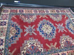 Persian Rug, KBR7W3JB, Red, Blue & Cream Pure Wool Saad Oriental Carpets, 1450mm L x 1000mm W - 2