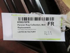 Persian Rug, K58G70FR, Red, Beige & Brown Pakistan Pure Wool Pile, 1390mm L x 830mm W - 5