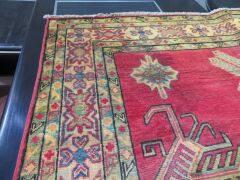 Persian Rug, KJD40Q6U, Red, Blue, Green & Cream Afghanistan Pure Wool Pile KAZAK, 2320mm L x 1770mm W - 7