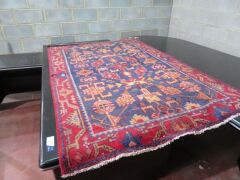 Persian Rug, KBCWGHZN, Red, Blue & Gold Persian Pure Wool Pile, 2110mm L x 1360mm W