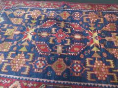 Persian Rug, KBCWGHZN, Red, Blue & Gold Persian Pure Wool Pile, 2110mm L x 1360mm W - 3