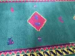 Persian Rug, KWFAV6PL, Hallway Runner, Green, Red, Blue & Yellow India Pure Wool Pile GABBEH, 2000mm L x 720mm W - 3