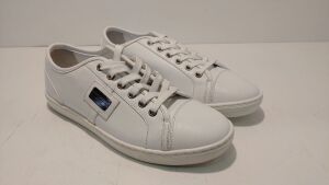 Dolce & Gabbana Men's White Leather CS0930 Sneakers Shoes- Size: 40 - 2