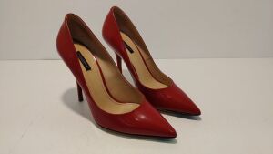 DOLCE & GABBANA "Vero Cuoio" Red Stilletto Heels - Size: 39 - 2