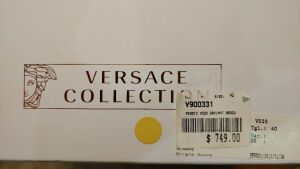 Versace Collection Grey/NHT Brogues Leather - V900331 VES010 V020 - Size: 40 - 3