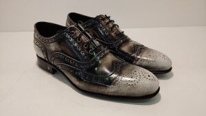 Versace Collection Grey/NHT Brogues Leather - V900331 VES010 V020 - Size: 42 - 2