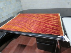 Persian Rug, KUKUK2D6, Red & Orange Afghan Pure Wool Pile, GABBEH, 1860mm L x 1300mm W