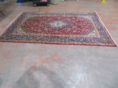 Persian Rug, KLNEJVVB, Red, Blue & Cream Iran Pure Wool Pile Persian, 3150mm L x 2000mm W - 2