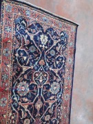 Persian Rug, KOX5Y3XL, Hallway Runner, Blue & Red Floral Pure Wool Pile, 3310mm L x 1070mm W (Origin unknown) - 3