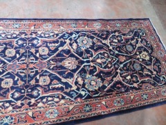 Persian Rug, KOX5Y3XL, Hallway Runner, Blue & Red Floral Pure Wool Pile, 3310mm L x 1070mm W (Origin unknown) - 4