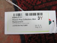 Persian Rug, KSHLZ13Y, Hallway Runner, Red, Black & Cream Afghanistan Pure Wool Pile TURKOMAN, 3760mm L x 790mm W - 5