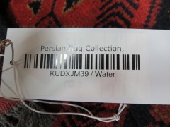 Persian Rug, KUIRXJM39, Red & Black, Dark Tassels Afghan Pure Wool Pile KHALMOHAMMADI, 1980mm L x 1330mm W - 3