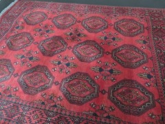 Persian Rug, KAA6M2MC, Red, Blacks & Dark Tassels Afghanistan Pure Wool Pile KHALMOHAMMADI, 1890mm L x 1490mm W - 4