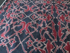 Persian Rug, KF1QKLW3, Black & Red Afghanistan Pure Wool Pile GABBEN, 2560mm L x 1660mm W - 3