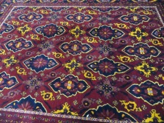 Persian Rug, KHEGXAM3, Black, Red & Orange Afghanistan Pure Wool Pile ROSHNAI, 1960mm L x 1590mm W - 3