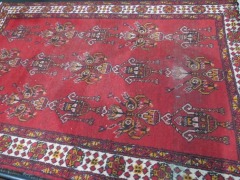 Persian Rug,, KR02KLUY, Red & Cream Persian Iran Wool Pile HAMMDEN, 1840mm L x 1230mm W - 3