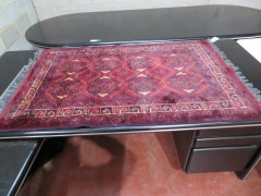 Persian Rug, KXAYRLWX, Black, Red, Beige & Dark Tassels Pakistan Pure Wool Pile, 1520mm L x1040mm W - 2