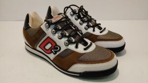 Dsquared2 Tessuto Tecnico Bianco-Militare Sneakers - Size: 40 - 2