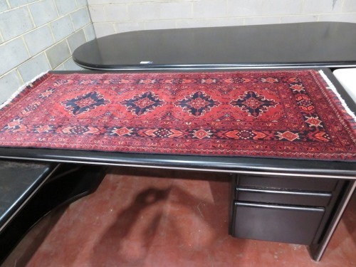 Persian Rug, JWYUPQ93, Reds & Black Sad Oriental Carpets, 2000mm L x 910mm W