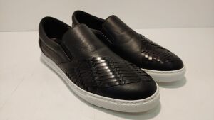 Dsquared2 Men's Sneakers Slip On Panama Vitello Sport Nero Black  - Size: 43 - 2
