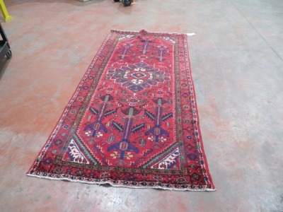 Persian Rug, KSQ2NBFZ, Red, Blue, Cream Persian Iran Pure Wool Pile NASRABAD, 2870mm L x 1870mm W